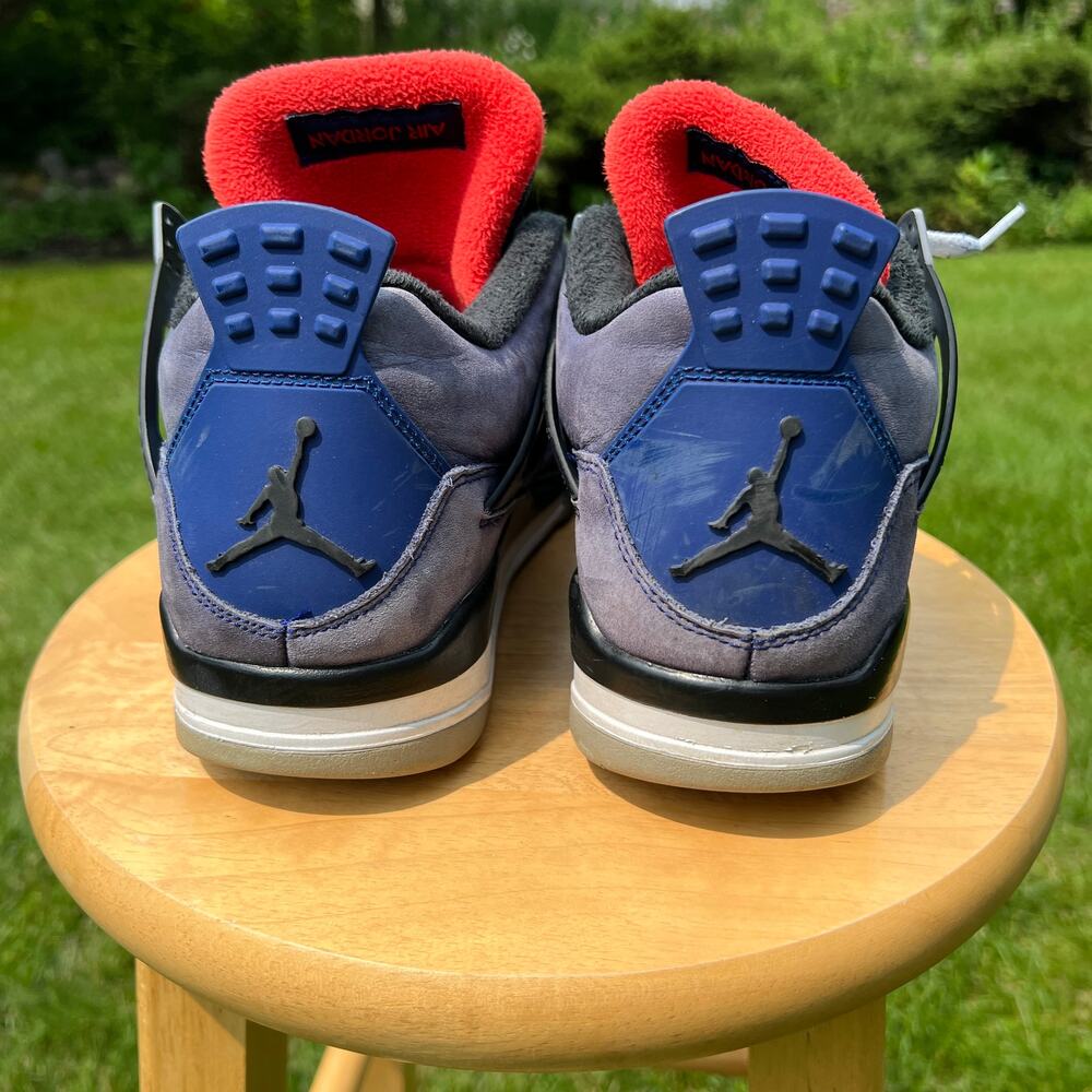 Size 10.5 - Nike Air Jordan 4 Retro Winter Loyal Blue Men's Shoes - Ships Now - Picture 6 of 10